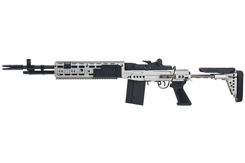 CYMA Metal M14 EBR AEG Enhanced Battle Airsoft Rifle (Silver)