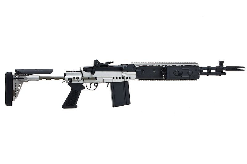 CYMA Metal M14 EBR AEG Enhanced Battle Airsoft Rifle (Silver)