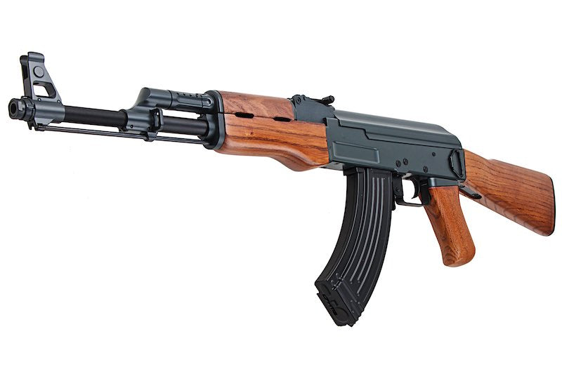 CYMA Metal CM042 AK47 AEG Rifle Airsoft Gun (Real Wood) - eHobbyAsia