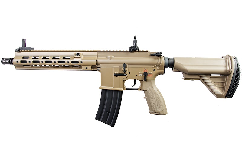E&C EC105 Full Metal HK416 Geissele AEG Rifle (Dark Earth)