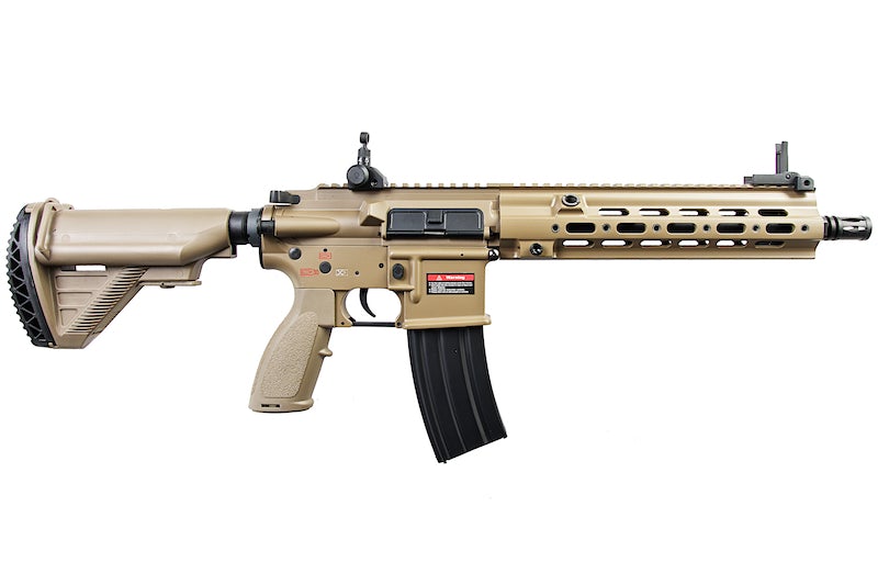 E&C EC105 Full Metal HK416 Geissele AEG Rifle (Dark Earth)