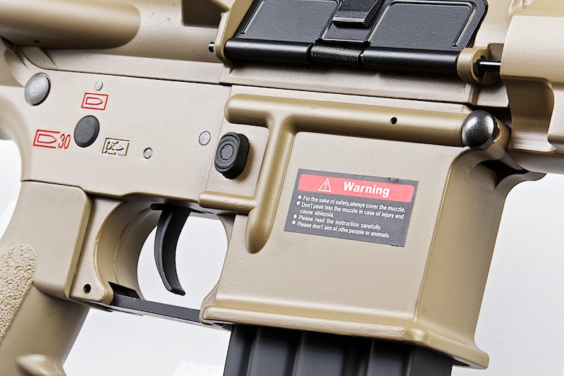 E&C EC105 Full Metal HK416 Geissele AEG Rifle (Dark Earth)