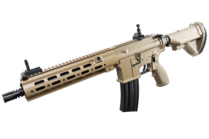 E&C EC105 Full Metal HK416 Geissele AEG Rifle (Dark Earth)