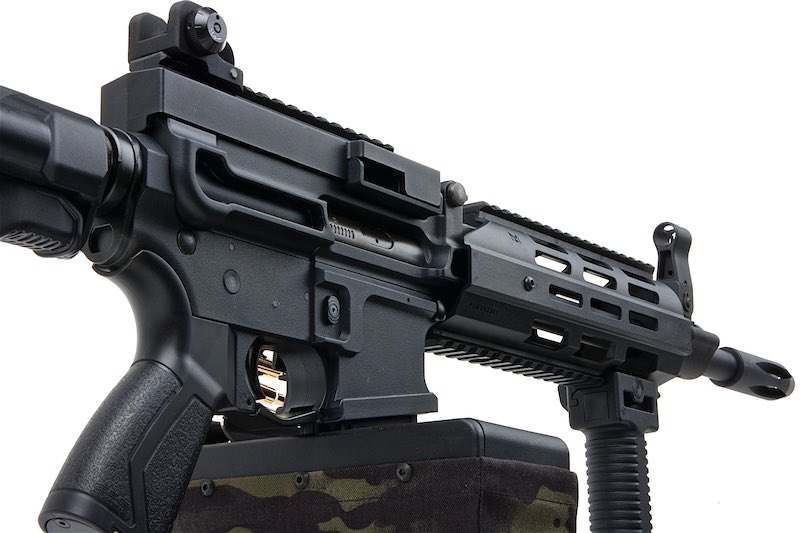 G&G CM16 LMG Stealth AEG Rifle