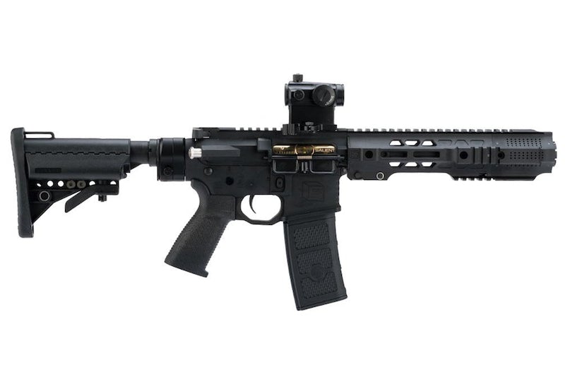 EMG (G&P) Salient Arms Licensed GRY AR15 (M4) CQB AEG Rifle (Folding Stock)