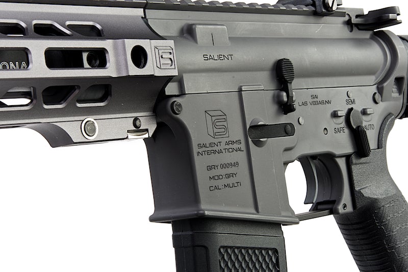 EMG (G&P) Salient Arms Licensed GRY AR15 (M4) Gen. 2 SBR AEG Rifle (Folding Stock/ Gray)