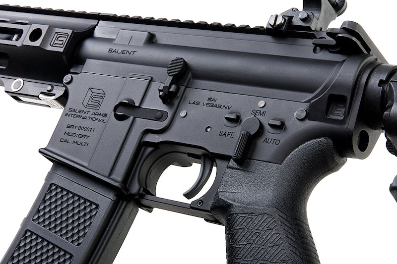 EMG (G&P) Salient Arms Licensed GRY AR15 (M4) Gen.2 CQB AEG Rifle (Folding Stock)