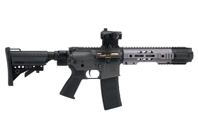 EMG (G&P) Salient Arms Licensed GRY AR15 (M4) Gen.2 CQB AEG Rifle (Folding Stock/ Gray)