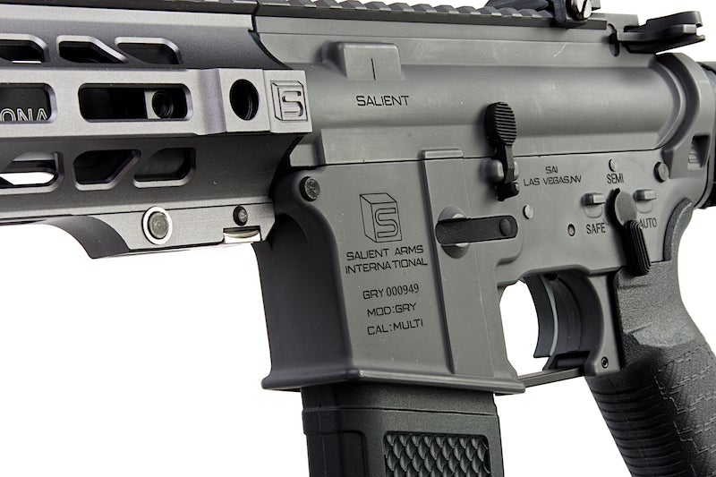 EMG (G&P) Salient Arms Licensed GRY AR15 (M4) Gen.2 CQB AEG Rifle (Folding Stock/ Gray)
