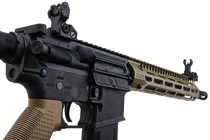 EMG (King Arms) 10.5inch Troy Industries RIS SOCC M4 AEG Airsoft Rifle (DE)
