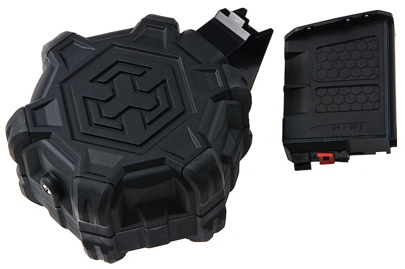 ESD x AW GHK AK 350 rds Drum Gas Magazine