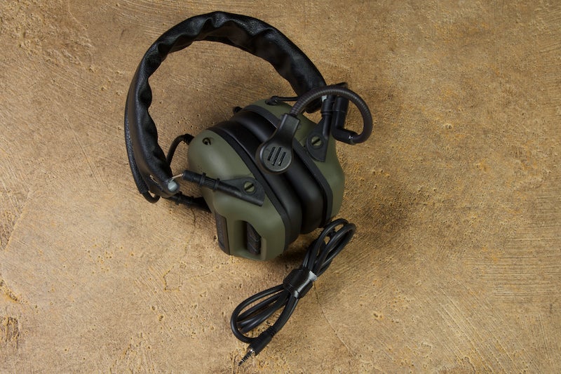 Roger Tech EVO406-C Electronic Hearing Protection (AUX-Wired Ver./ Olive Drab)
