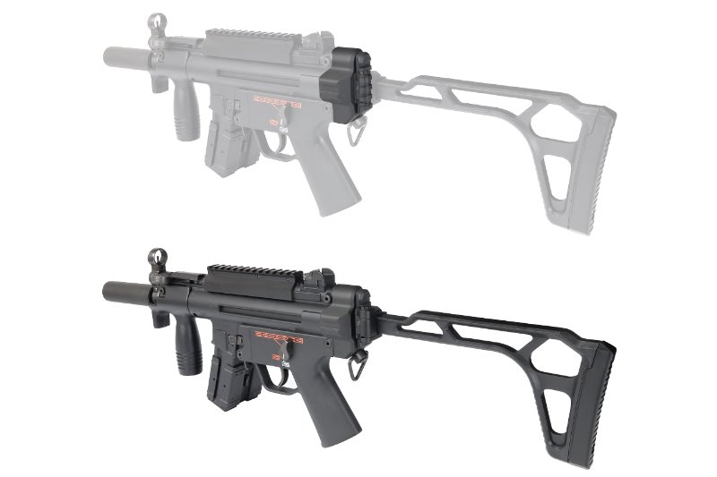First Factory Picatinny Stock Base for Marui MP5K AEG Rifle