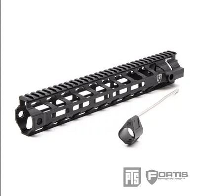 PTS Fortis REV (TM) II Free Float Rail M-LOK System 12 inch Handguard (With Gas Block, for GBB)