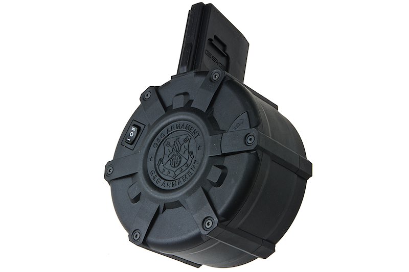 G&G 2300rds Auto Winding Drum Magazine for M4/ M16 AEG Rifle