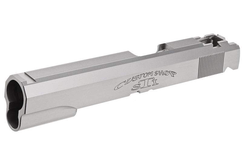 Guarder Stainless Steel CNC STI Custom Slide w/Light Weight Nozzle Housing For Marui Hi Capa 5.1 GBB (Silver)