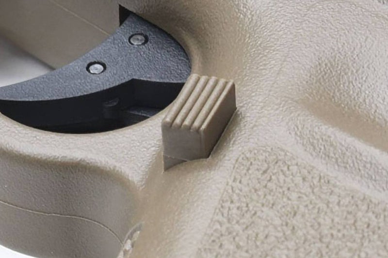 Guarder Extended Magazine Release for Marui / KJ Works G Series GBB Pistol (Dark Earth)