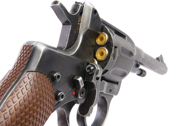 Gun Heaven (WinGun) 721 Nagant M1895 4 inch 6mm Co2 Revolver (Weathered/ Brown Grip)