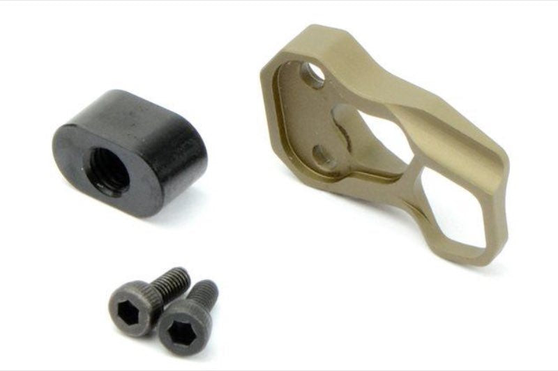 Guns Modify CNC Aluminum Magazine Release Extension for WA GBB Rifle ACC XMR Airsoft Guns (FDE)