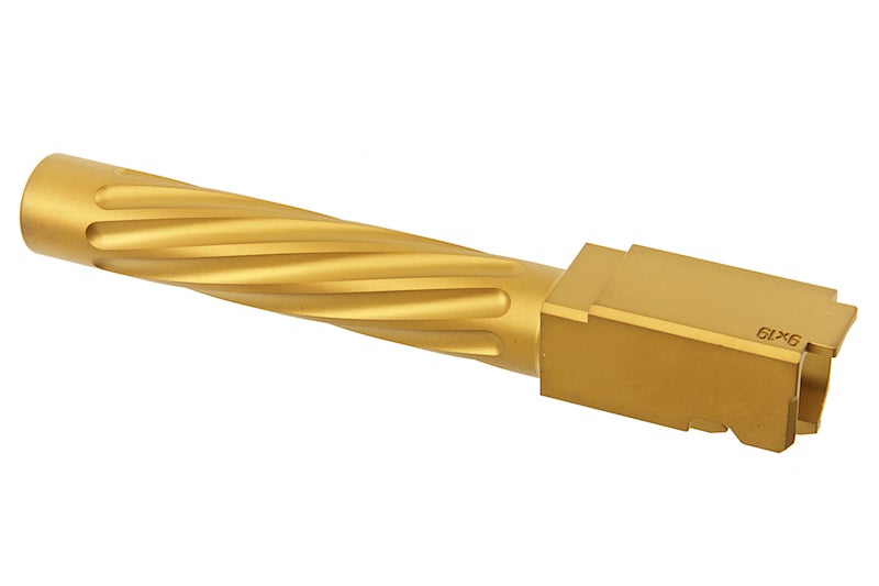 Guns Modify SF Stainless Fluted Barrel for Tokyo Marui G17 (Gold/ Tin Nitride)