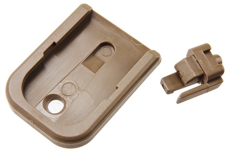 Guns Modify Polymer Mag Base Pad For Tokyo Marui GSeries GBB Airsoft Guns Magazine (FDE)
