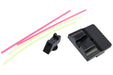 Guns Modify W Style Steel CNC Fiber Optic Sight Set for Marui/ WE GSeries GBB