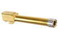 Guns Modify KM G17 Stainless Steel Threaded Barrel with Inner Barrel for TM G17 (Gold Nitride)