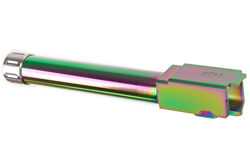 Guns Modify KM G17 Stainless Steel Threaded Barrel with Inner Barrel for TM M GI7 (Rainbow Nitride)