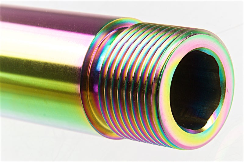Guns Modify KM G17 Stainless Steel Threaded Barrel with Inner Barrel for TM M GI7 (Rainbow Nitride)