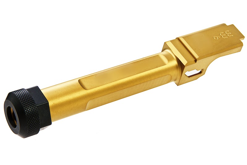 Guns Modify SA Stainless Threaded Barrel CCW for TM Model 19 GBB (Gold)
