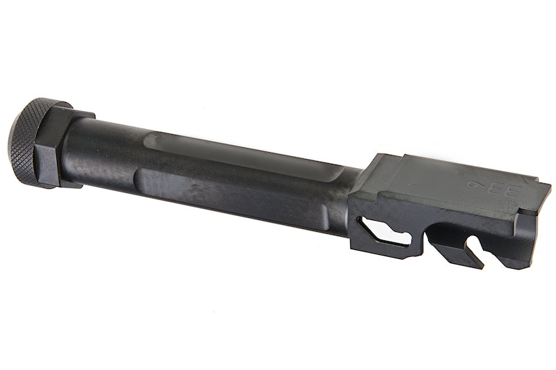 Guns Modify CNC SA Stainless Steel Threaded Barrel w/ Inner Barrel for TM Model 19 GBB (Nitride Black)