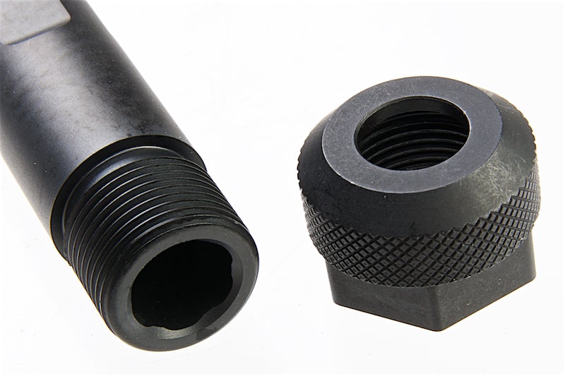 Guns Modify CNC SA Stainless Steel Threaded Barrel w/ Inner Barrel for TM Model 19 GBB (Nitride Black)