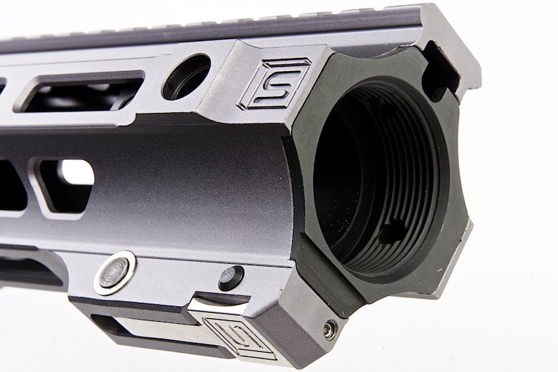 G&P Long Railed Handguard with SAI QD System for TM M4 / M16 AEG/ GBB Rifle (Gray)