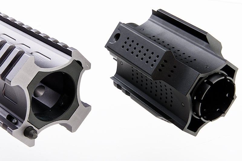 G&P Long Railed Handguard with SAI QD System for TM M4 / M16 AEG/ GBB Rifle (Gray)