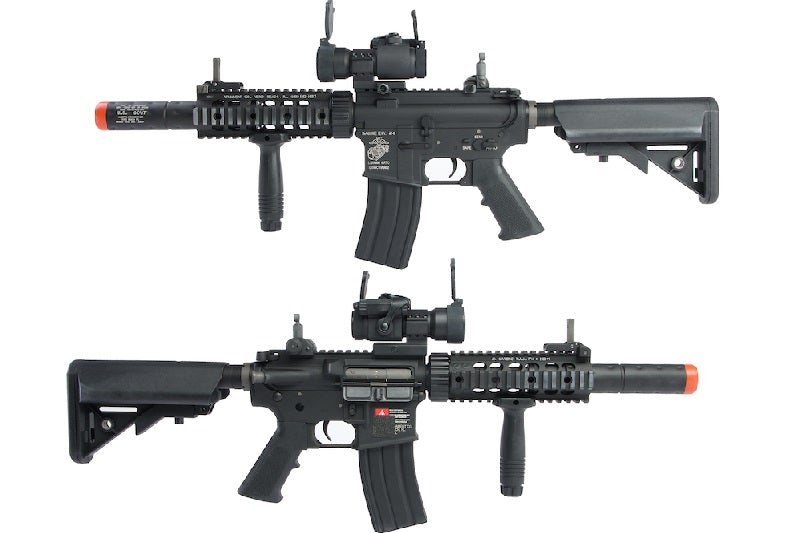 G&P M4A1 AEG Rifle With RDS & Silencer (Marine)