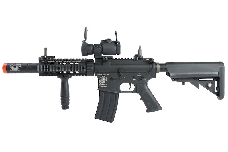 G&P M4A1 AEG Rifle With RDS & Silencer (Marine)
