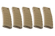 G&P GMAG 340rds Hi-Cap Magazine for Marui M16 Series (5pcs / Dark Earth)
