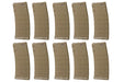 G&P GMAG 340rds Hi-Cap Magazine for Marui M16 AEG (10pcs, Dark Earth)