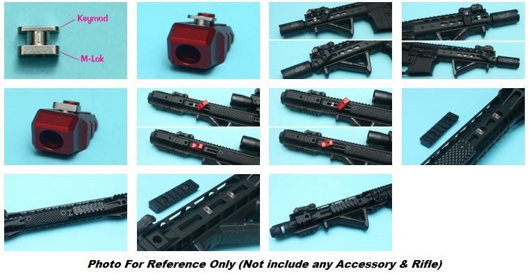 G&P M-lok / Keyomd T-Nut Replacement for M-lok / Keymod System (2pcs)