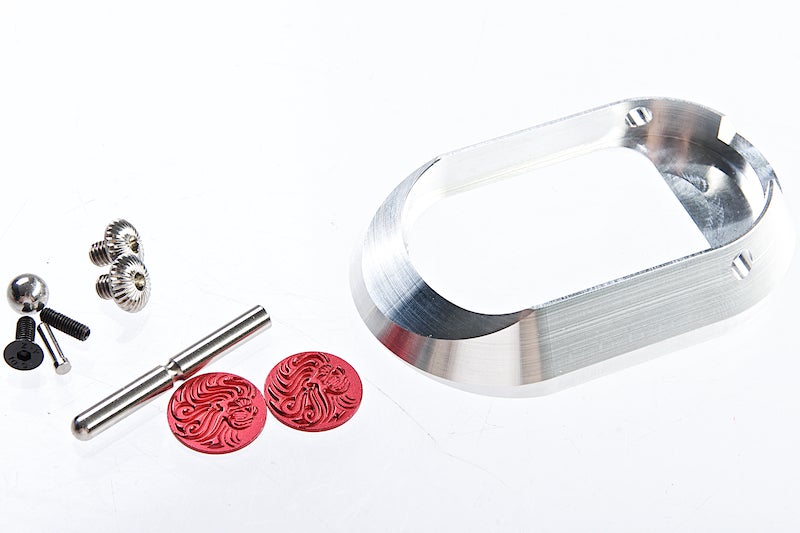 Gunsmith Bros Aluminum Grip for Marui Hi-Capa GBB (Limcat Style/ Red)