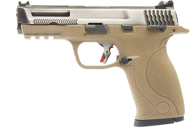 WE M&P T8B Custom Big Bird AUTO GBB Pistol (Vented/ SV / TAN)