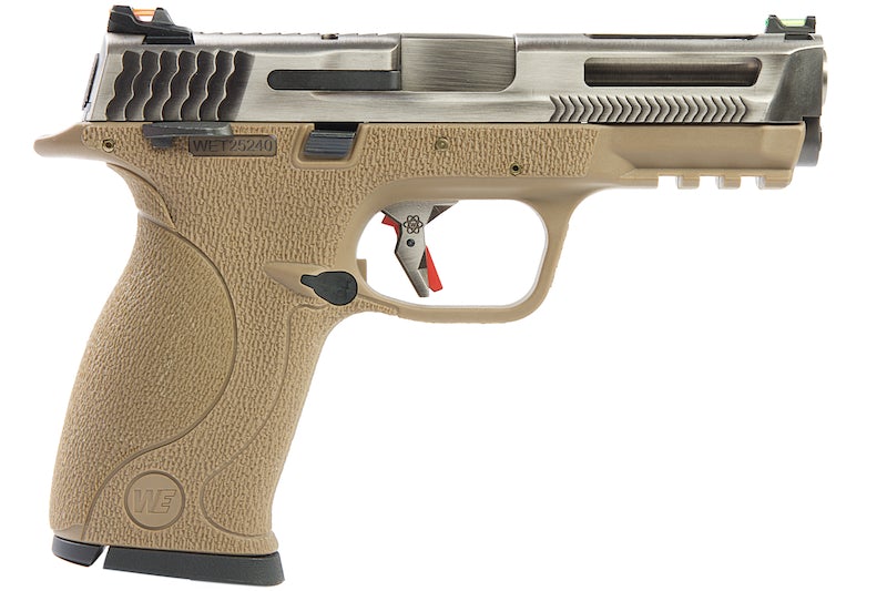 WE M&P T8B Custom Big Bird AUTO GBB Pistol (Vented/ SV / TAN)