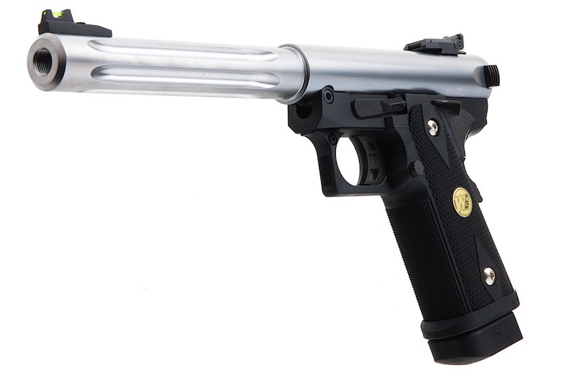 WE Hi-Capa 5.1 Galaxy Premium L Airsoft GBB Pistol (Silver/ Slide K Frame)