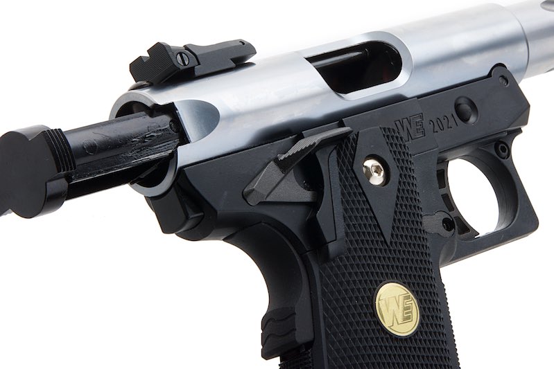 WE Hi-Capa 5.1 Galaxy Premium L Airsoft GBB Pistol (Silver/ Slide K Frame)