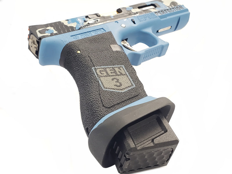 WE Model 17 Gen5 Secret Camo Blue GBB Airsoft Pistol (Semi-Auto)