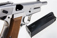 WE New Browning Hi Power MK1 w/ Stock Airsoft GBB Pistol (Silver)