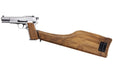 WE New Browning Hi Power MK1 w/ Stock Airsoft GBB Pistol (Silver)