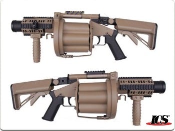 Ics 190 ICS-190 GLM Airsoft Grenade Launche (Tan) | eHobbyAsia