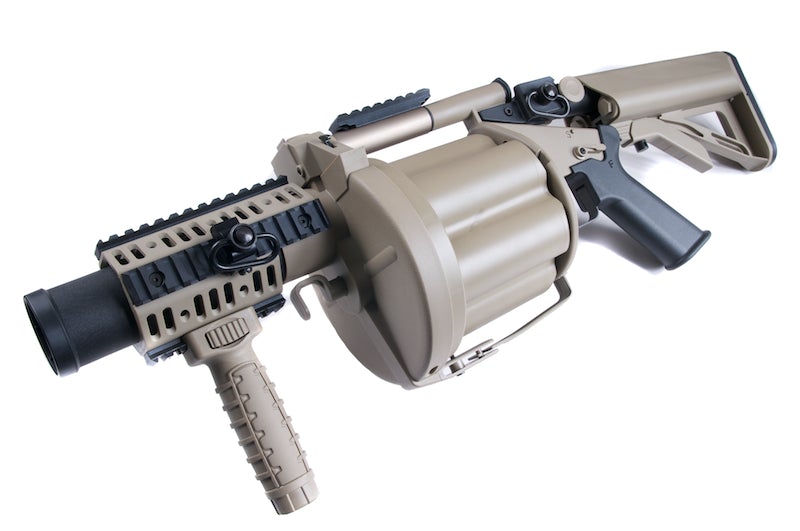 Ics 190 ICS-190 GLM Airsoft Grenade Launche (Tan) | eHobbyAsia