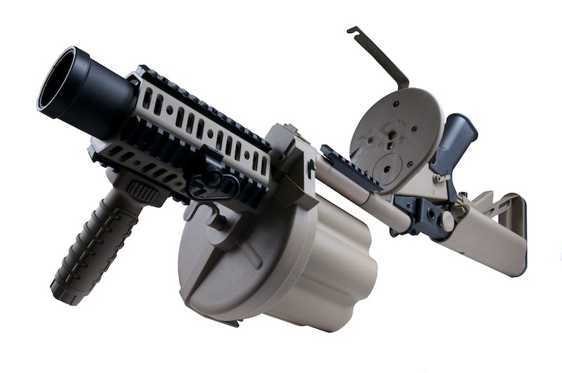 Ics 190 ICS-190 GLM Airsoft Grenade Launche (Tan) | eHobbyAsia